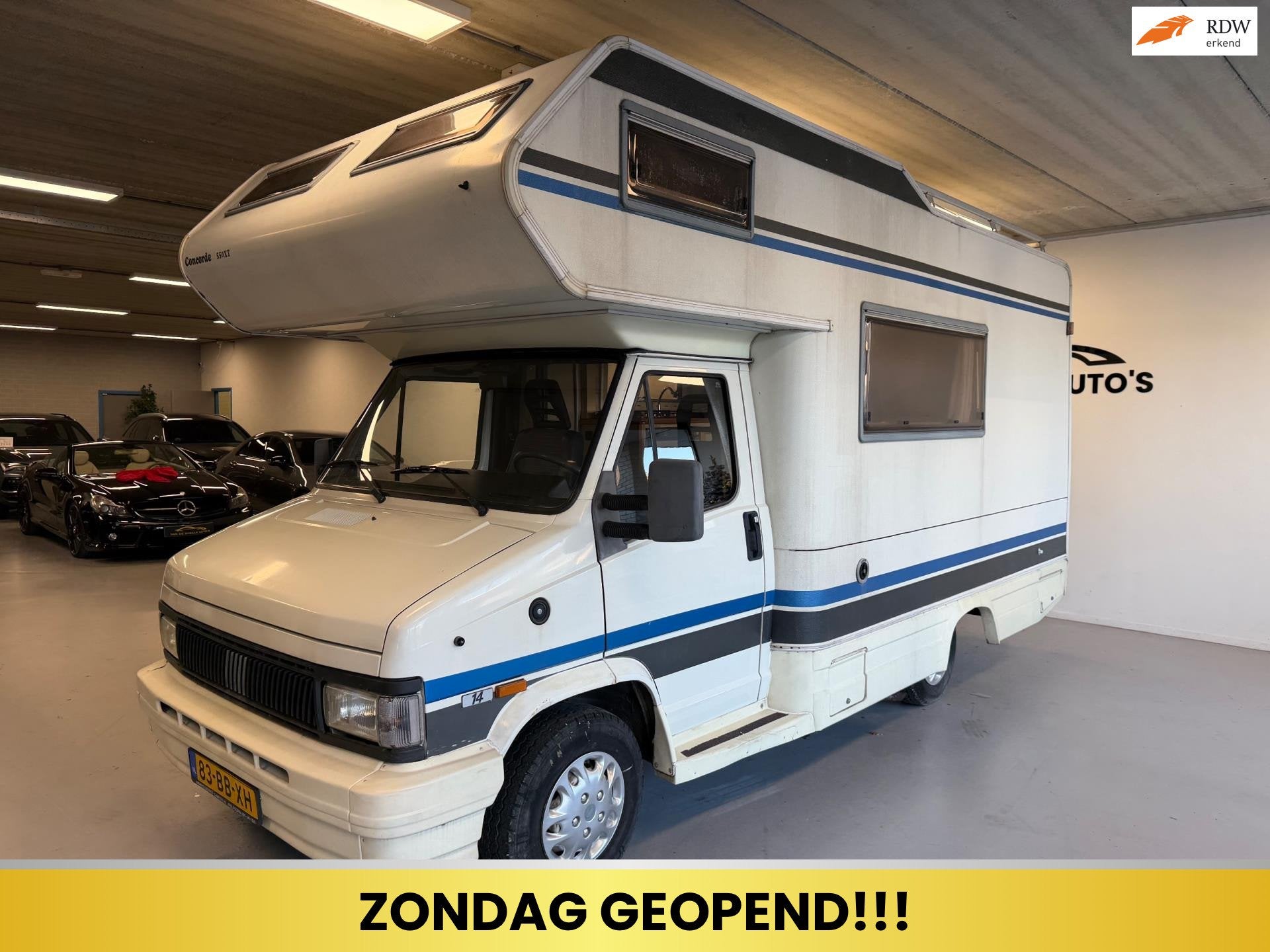 Fiat 290 CONCORDE/CAMERA/ZONNESCHERM/BADKAMER/WC, Douche, Bedrijf, Diesel, FIAT