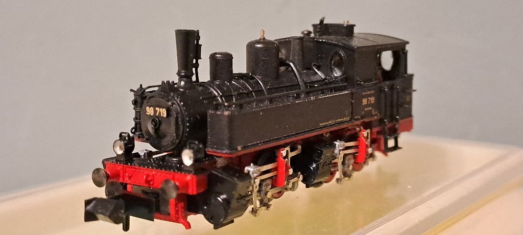 Minitrix 12835 BB2 Zwarte BR98 (98 719) Mallet, Trix, Ophalen of Verzenden, Zo goed als nieuw, Gelijkstroom