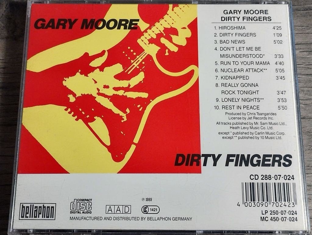 Gary Moore - Dirty Fingers, Ophalen of Verzenden, Gebruikt