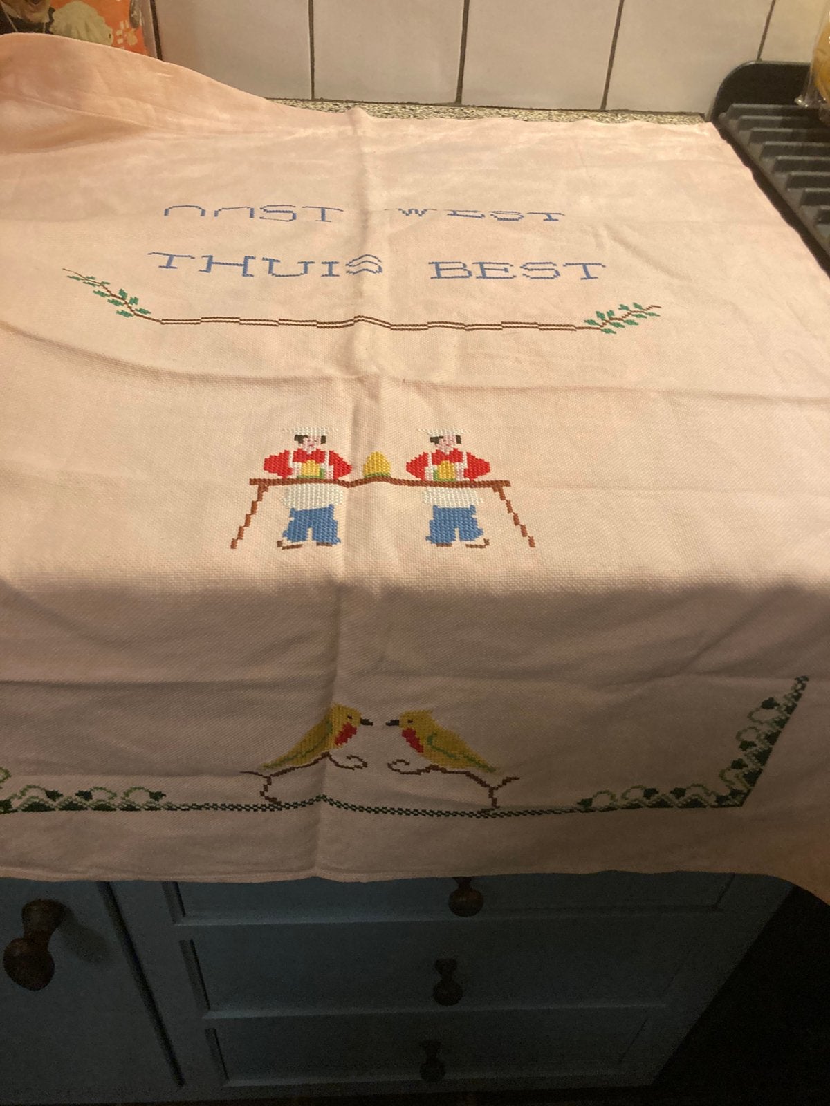 Keuken voorhangkleed, Ophalen of Verzenden