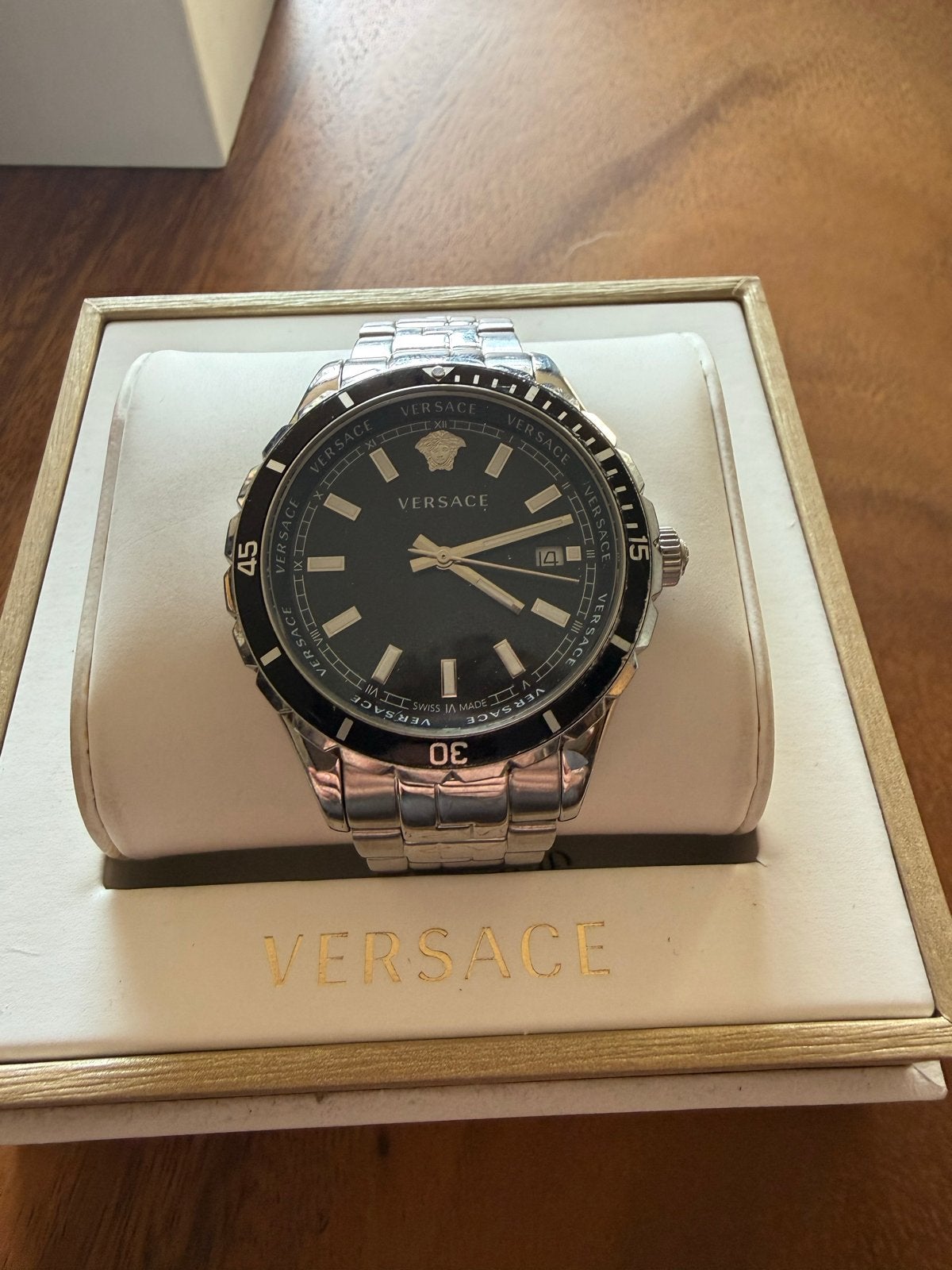 Versace Polshorloge, Gebruikt, Staal, Polshorloge, Ophalen