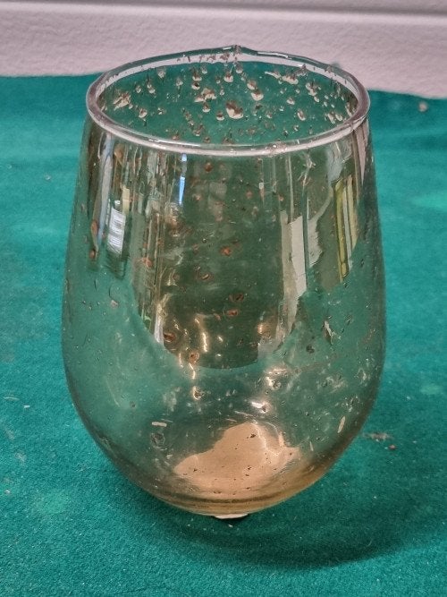 waxine glas bruin goud, Ophalen of Verzenden, 'T Olde Gre-j, Info@toldegrej.nl, Endepoelstraat 20f Didam