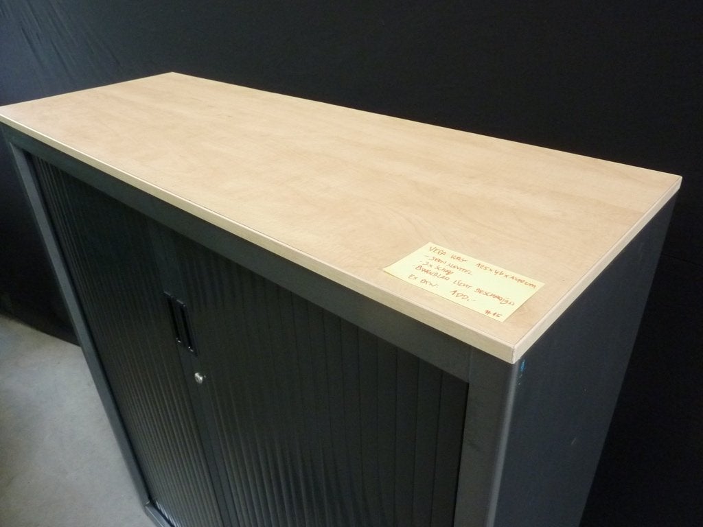 Nette gebruikte kantoorkast / archiefkast 125x46x140cm, 100 tot 150 cm, Meerdere deuren, Ophalen of Verzenden, Metaal