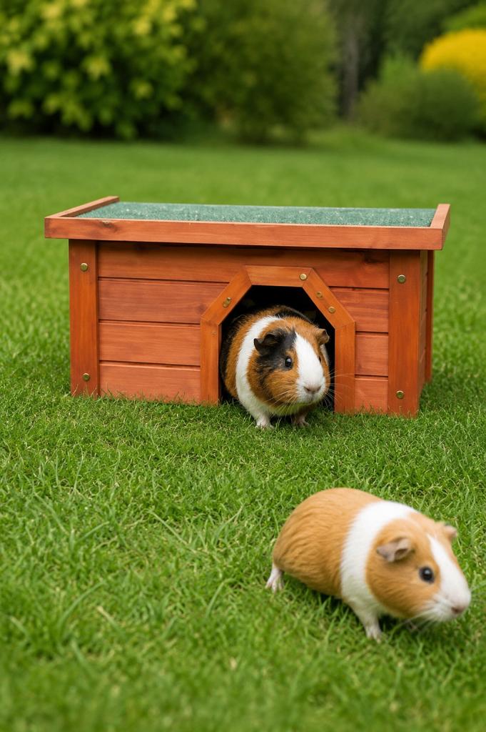 Knaagdierhuis Bruin 40x20x28 cm  NIEUW voor cavia's & konijn, Groningen, Overige typen, Nieuw, Ophalen of Verzenden