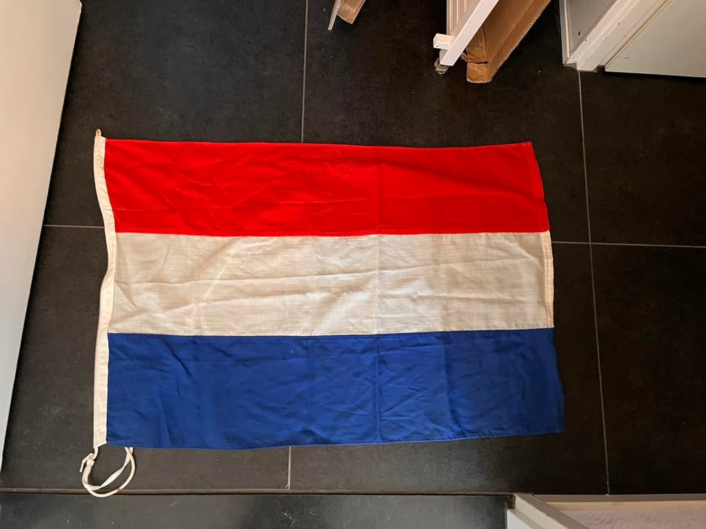 Nederlandse vlag katoen 60x90, Diversen, Vlaggen en Wimpels, Ophalen of Verzenden, Gebruikt