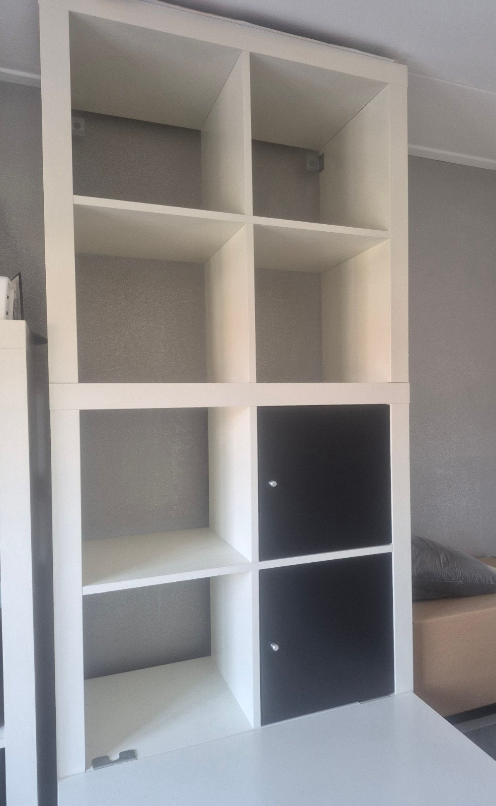 Bureau wit, Huis en Inrichting, Bureaus, Zo goed als nieuw, Bureau-kast combinatie, IKEA, Wit, Ophalen