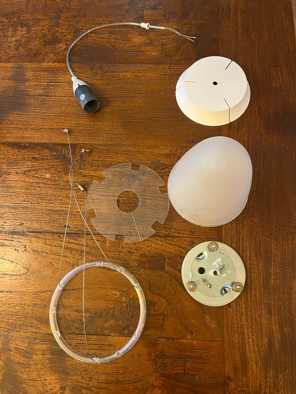 Flos binnenwerk voor S2 Moon S2 Soft - Wit, e27 Luxe lamp, Wit, Overige merken, Kunststof, Zo goed als nieuw