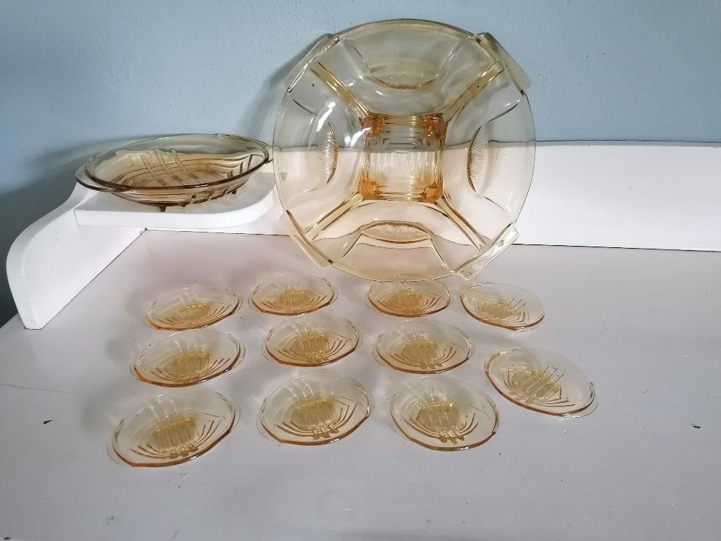 vintage glazen schalen wal, Antiek en Kunst, Ophalen of Verzenden