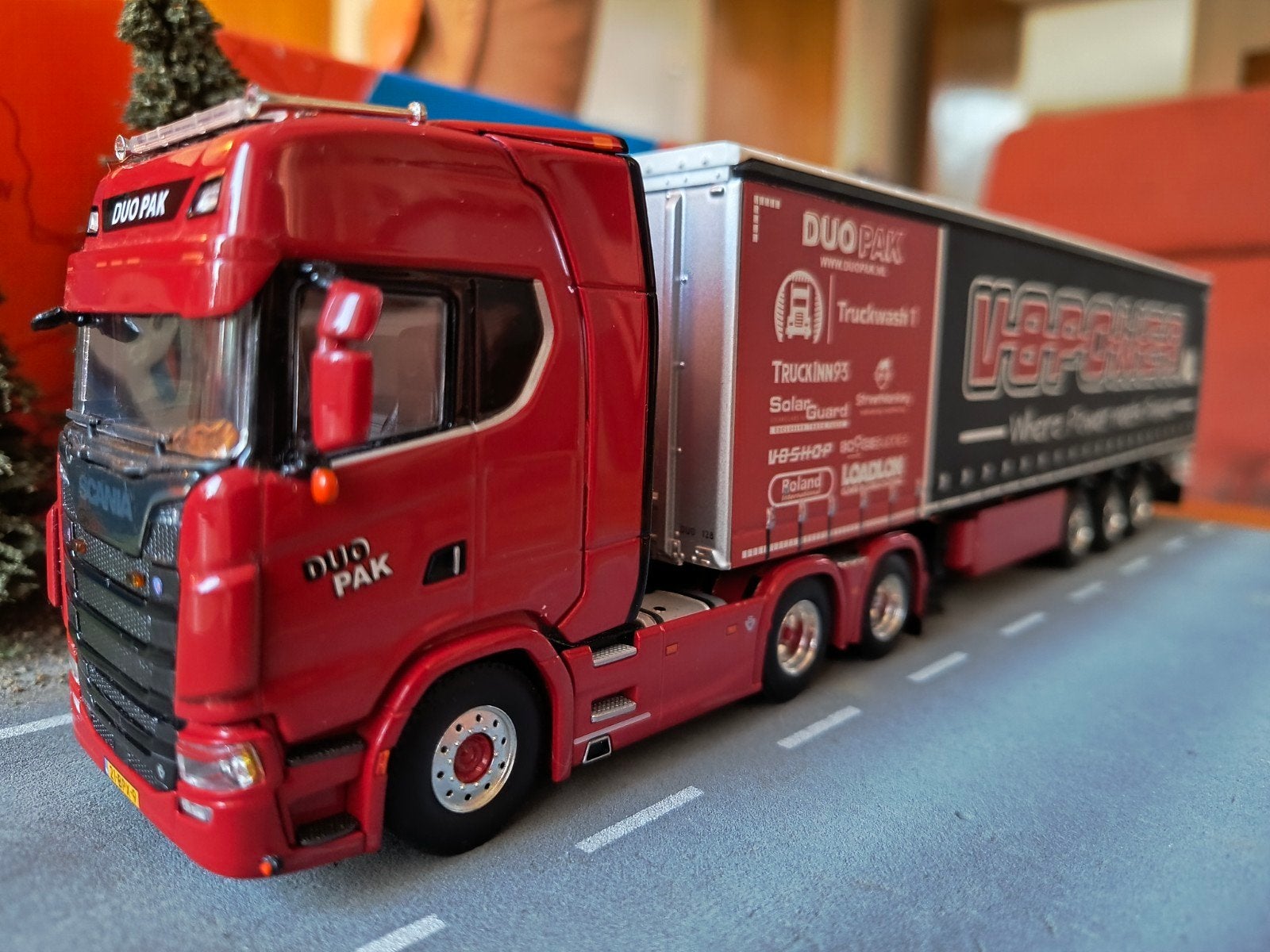 Wsi Scania Duo Pak, Hobby en Vrije tijd, Modelauto's | 1:50, Ophalen of Verzenden, Zo goed als nieuw, Bus of Vrachtwagen, Wsi