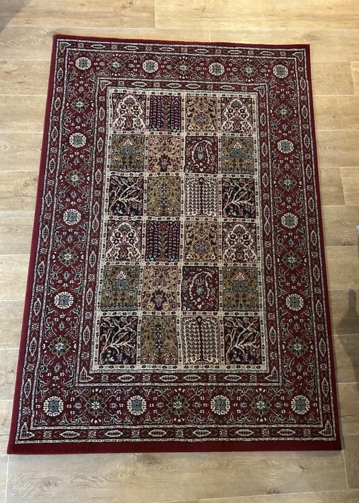 Tapijt wijnrood (patroon) - IKEA Rug, Ophalen, Rechthoekig, 150 tot 200 cm, 100 tot 150 cm