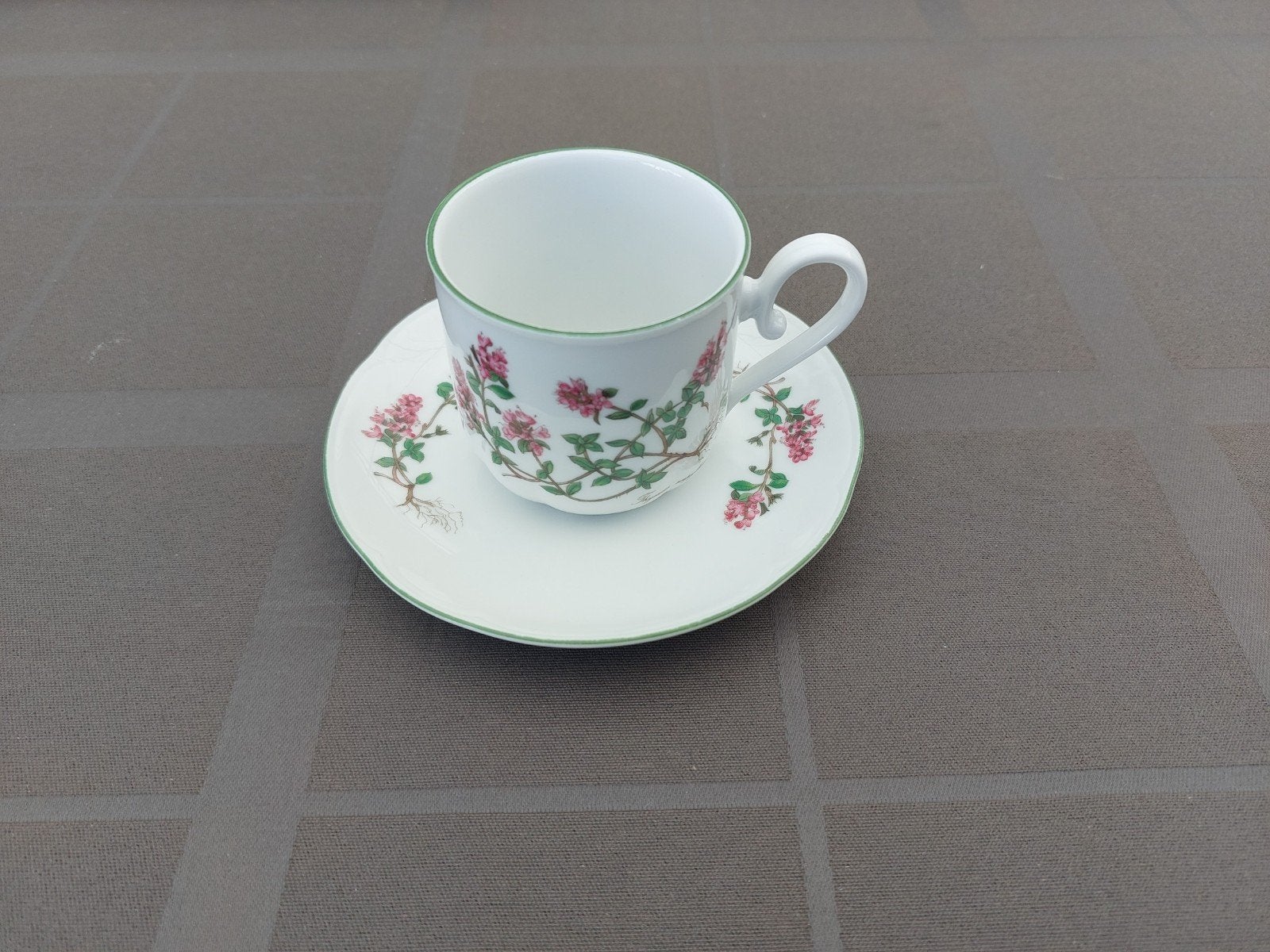 Kop met schotel met bloemenprint van Seltmann Weiden, Ophalen of Verzenden
