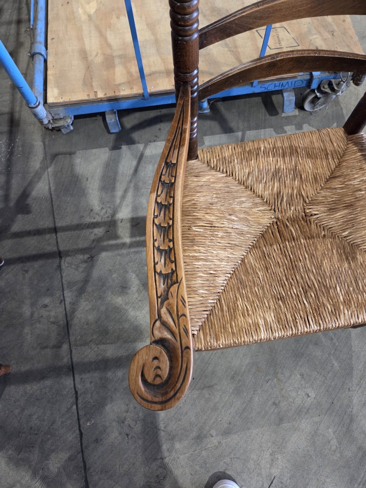 Antieke rieten stoelen, Ophalen, Gebruikt
