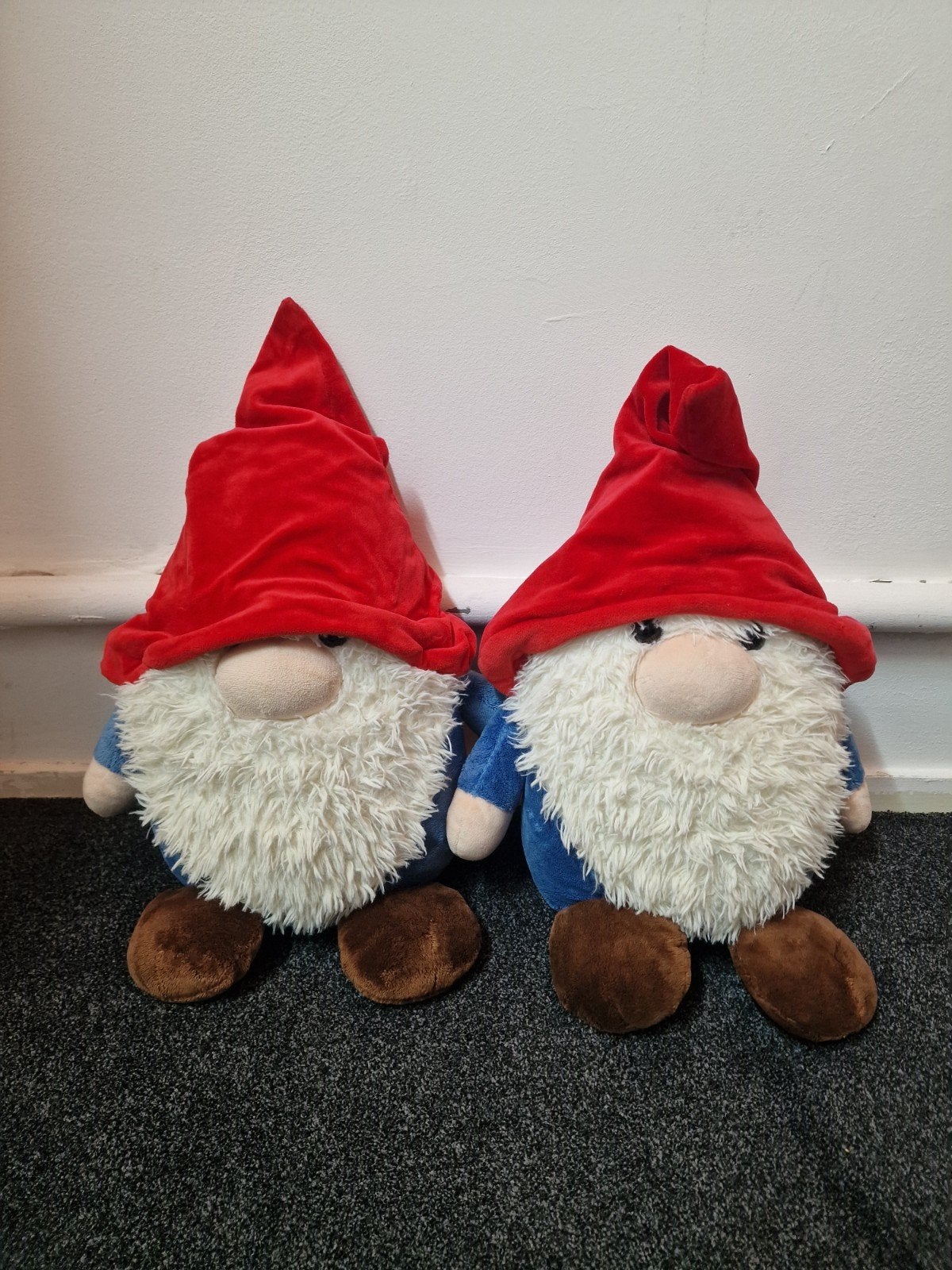 2x Aurora Kabouter Knuffel 20cm, Overige merken, Overige karakters, Overige typen, Blauw