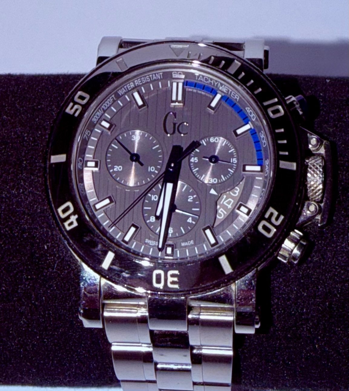 Gc One Y70003G5MF Herenhorloge 44mm incl Aankoopbon, Overige merken, Staal, Staal, Polshorloge