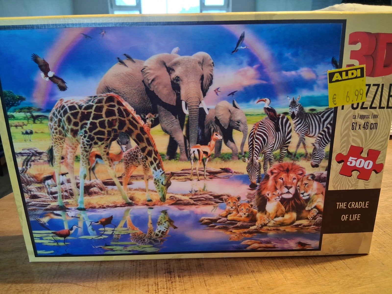 Aldi 3D Puzzel 'The Cradle of Life' - 500 stukjes, Hobby en Vrije tijd, Ophalen of Verzenden, 500 t/m 1500 stukjes, Nieuw, Rubik's of 3D-puzzel