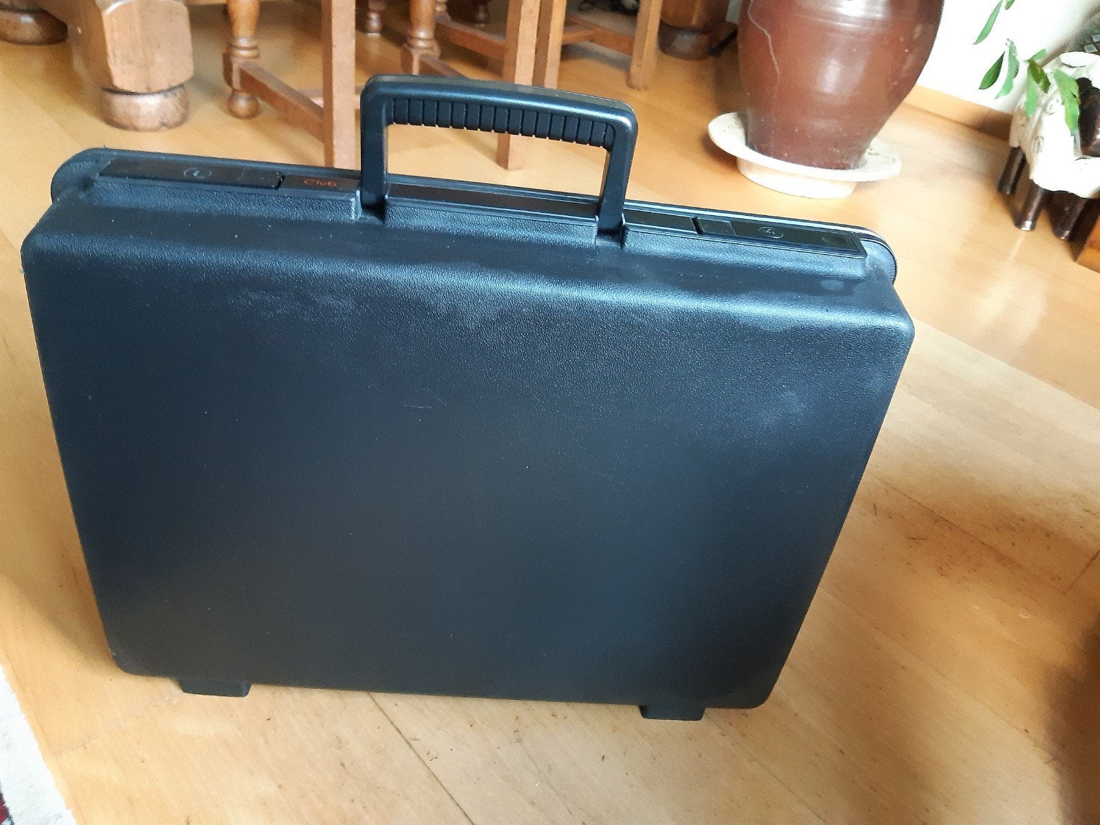 Vintage Delsey  koffertje, met sleutels, zonder wielen., Ophalen, Gebruikt, Hard kunststof, Minder dan 50 cm