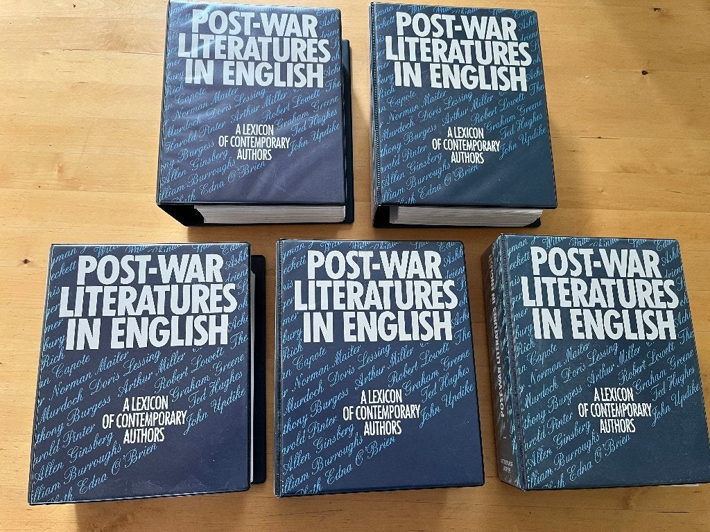 Post-War Literatures in English - Lexicon (5 delen), Ophalen, Kunst en Cultuur, Zo goed als nieuw, Verschillende auteurs