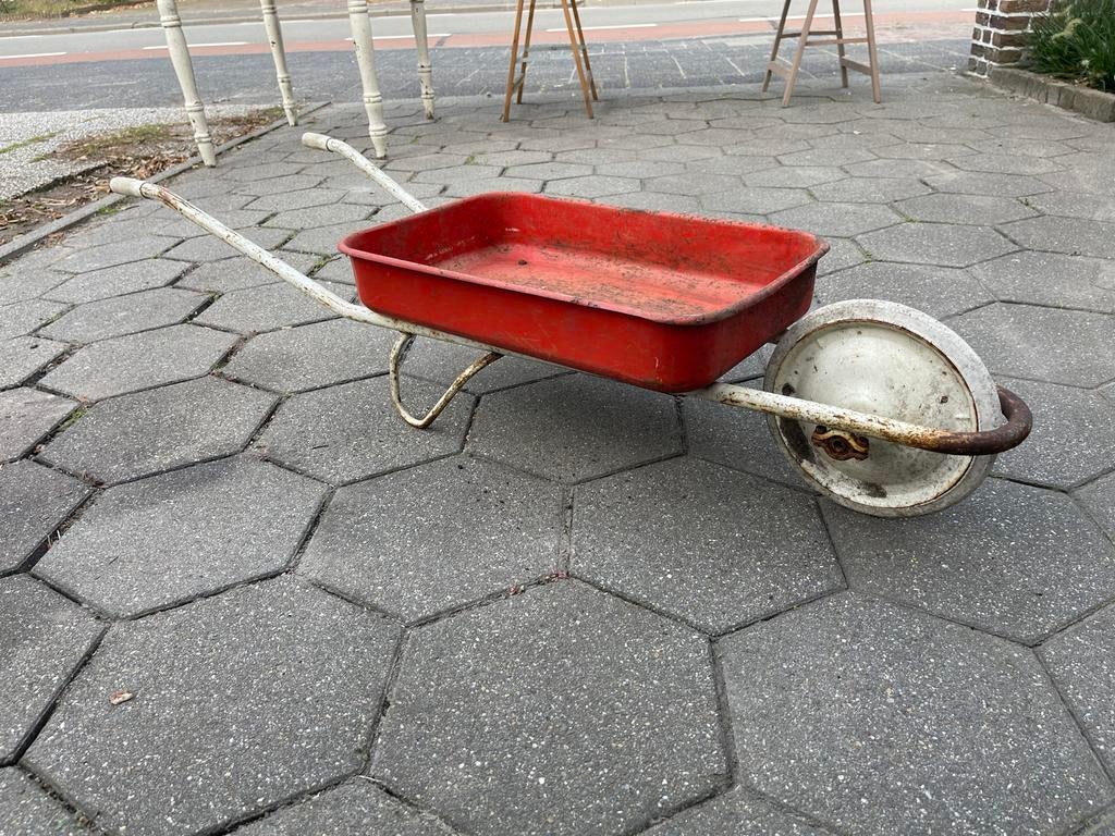 Vintage Brocante Kruiwagen - Decoratief en Functioneel, Antiek en Kunst, Ophalen