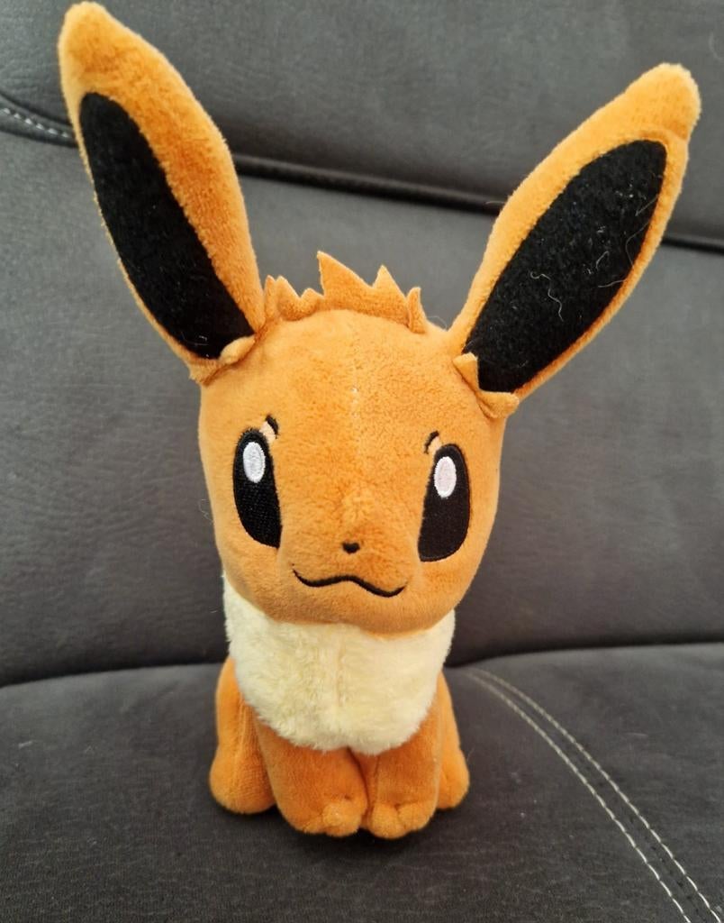 Pokémon Knuffels: Eevee en Pikachu, Overige typen, Ophalen of Verzenden, Zo goed als nieuw, Middelgroot (20 tot 80 cm)