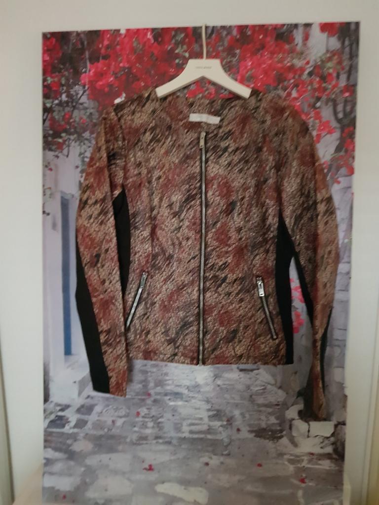 sutterland  nep leer jasje mt l, Kleding | Dames, Ophalen of Verzenden, Nieuw, Maat 38/40 (M), Zwart