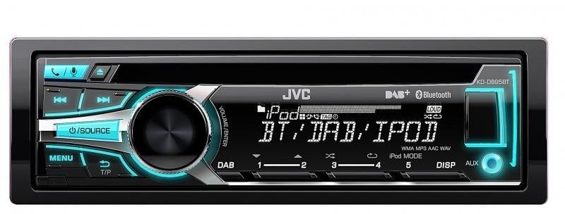 JVC KD-DB95BT 2-DIN autoradio., Ophalen of Verzenden, Gebruikt