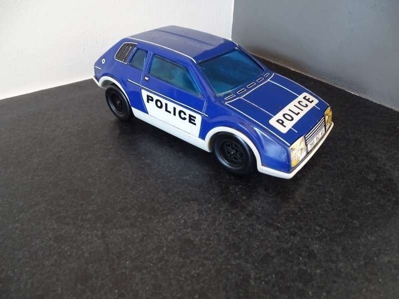 Talbot Politieauto - Joustra Modelauto - Blik - Jaren 70, Hobby en Vrije tijd, Modelauto's | Overige schalen, Verzenden, Gebruikt