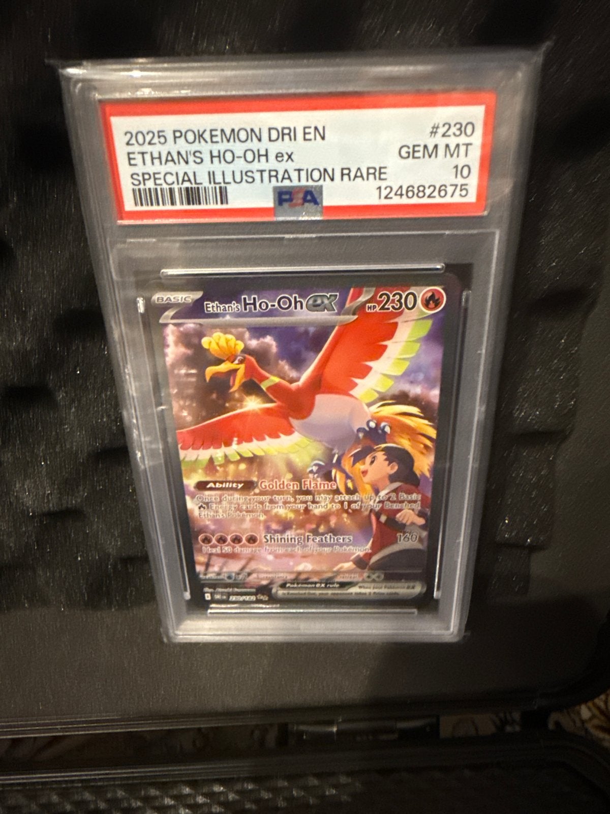 Ethan's Ho-Oh ex 230 Special Illustration Rare PSA 10, Ophalen of Verzenden, Nieuw, Losse kaart