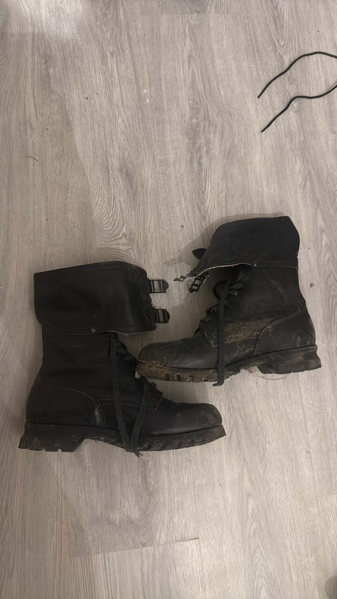 Army boots / leger kisten maat 260/27, Ophalen of Verzenden, Gedragen, Zwart, Boots