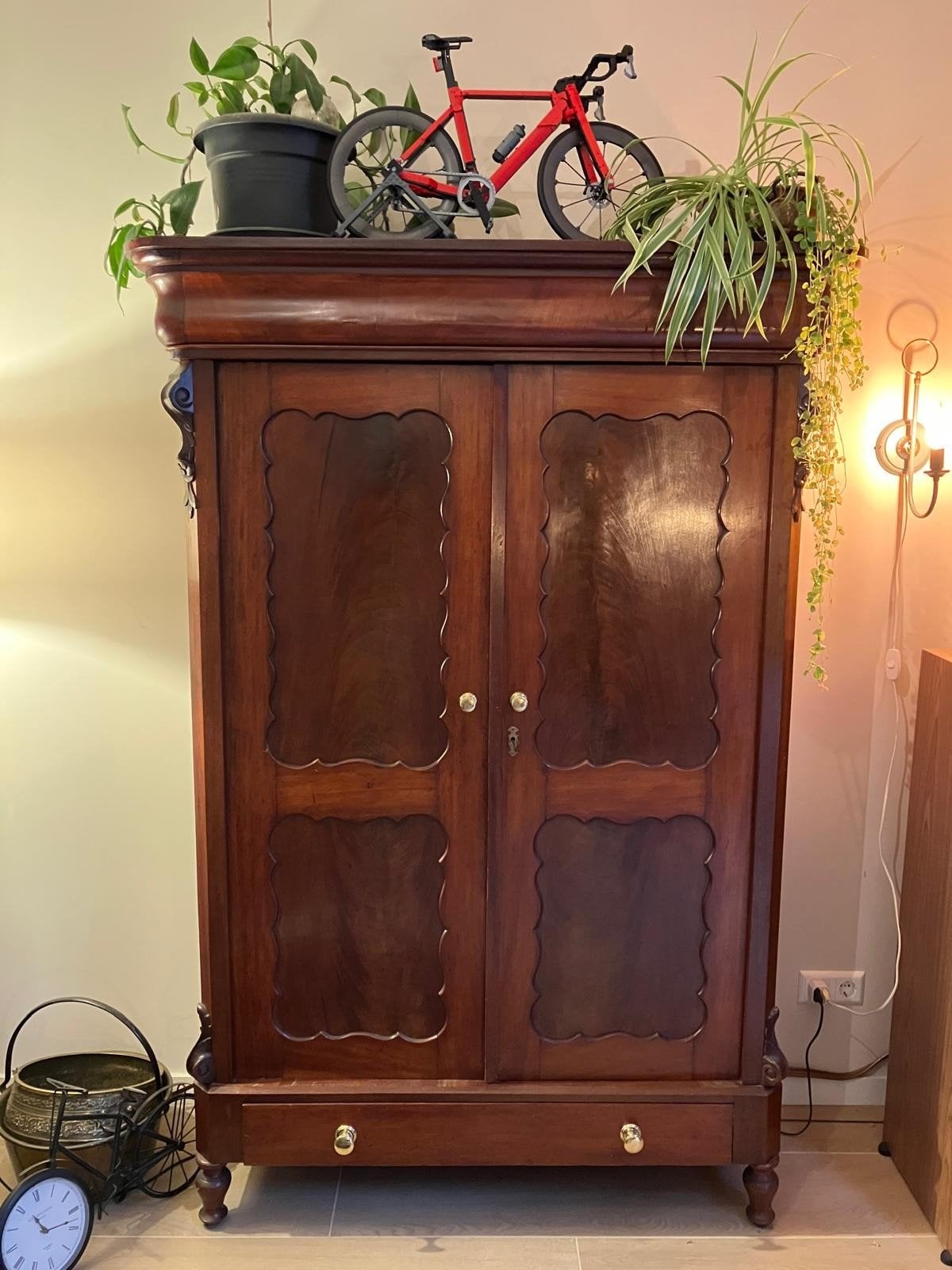 Biedermeier Kast - TV-kast met lade en opbergruimte, Ophalen