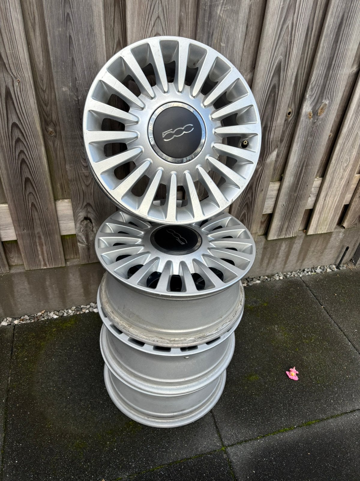 Originele fiat 500 15inch velgen netjes, Ophalen of Verzenden