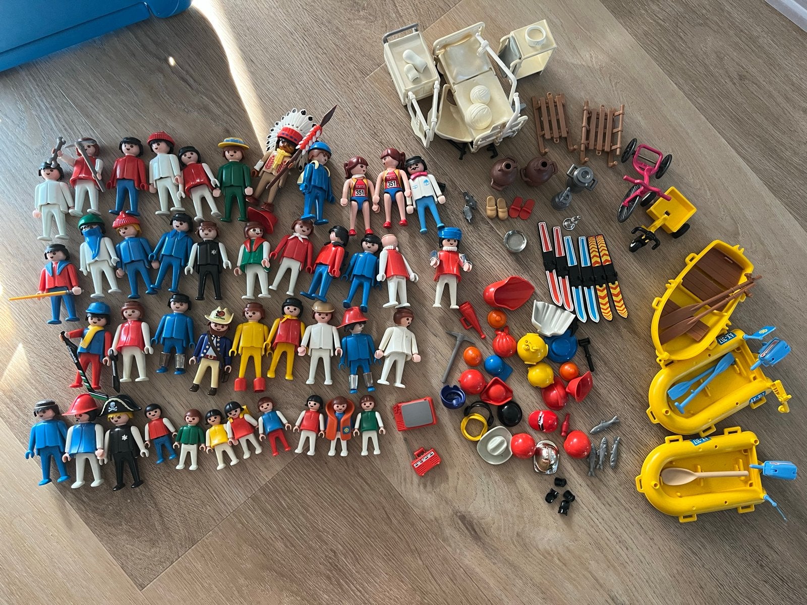 Grote collectie Playmobil poppetjes en accessoires, Ophalen of Verzenden, Gebruikt, Jongen of Meisje