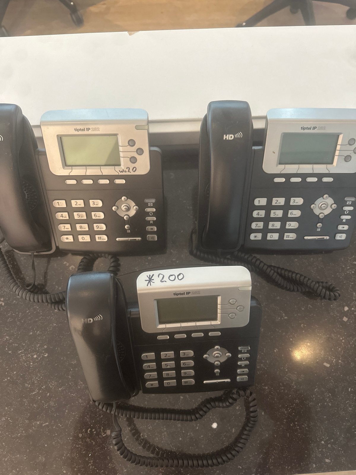 3x Tiptel IP 282 IP-telefoons, Ophalen of Verzenden, Gebruikt, 3 handsets