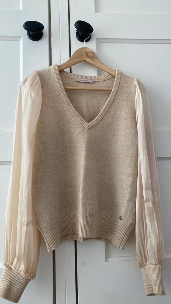 Studio Anneloes trui, maat M, met chique dunne mouwen, Kleding | Dames, Truien en Vesten, Maat 38/40 (M), Studio Anneloes, Beige