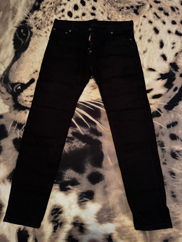 Zwarte DSQUARED spijkerbroek jeans, Kleding | Heren, Ophalen of Verzenden, Zo goed als nieuw, Zwart, W32 (confectie 46) of kleiner
