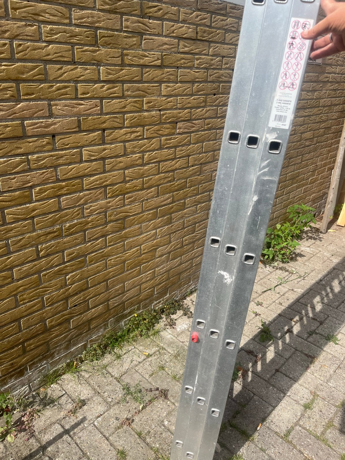 Sencys Reformladder 3x7 sporten - 4.25m, Ophalen, Gebruikt, Ladder, Opvouwbaar of Inschuifbaar