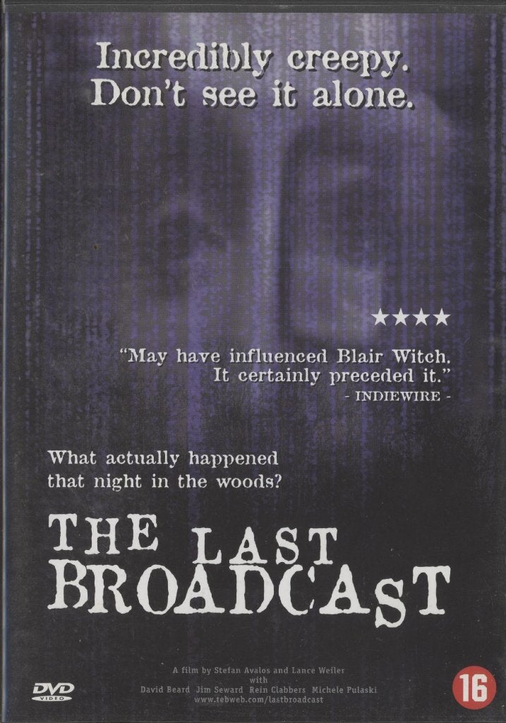 16) The Last Broadcast: met David Beard en Jim Seward, Vanaf 16 jaar, Ophalen of Verzenden, Gebruikt, Actiethriller