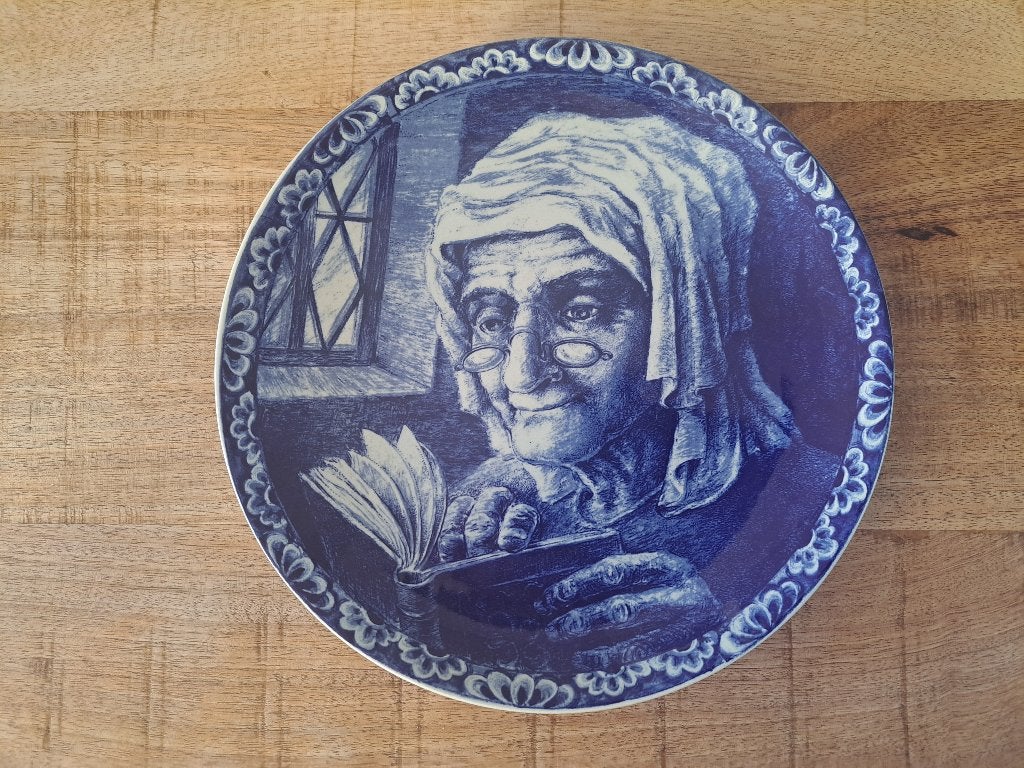 Wandbord Boch “Frères la Louvière” Belgiun (25,5 cm), Ophalen of Verzenden