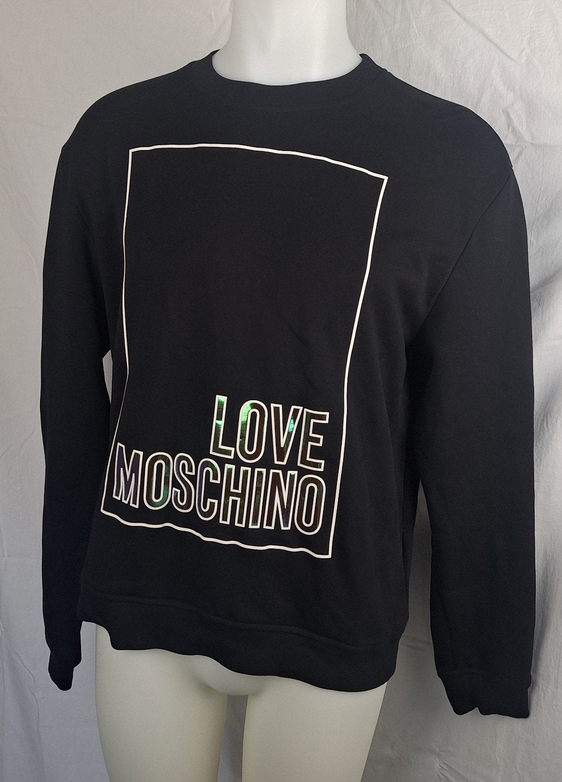 Nieuw staat - Heren Love Moschino Sweater - Maat M, Maat 48/50 (M), Zwart, Ophalen of Verzenden, Zo goed als nieuw