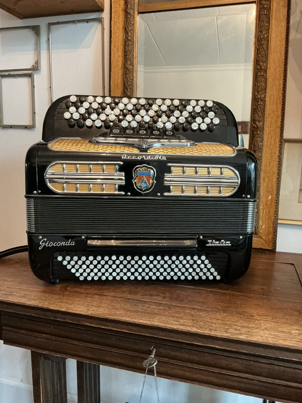 Accordiola Groconda Accordeon zwart, Ophalen, Gebruikt, Accordiola, Knopaccordeon