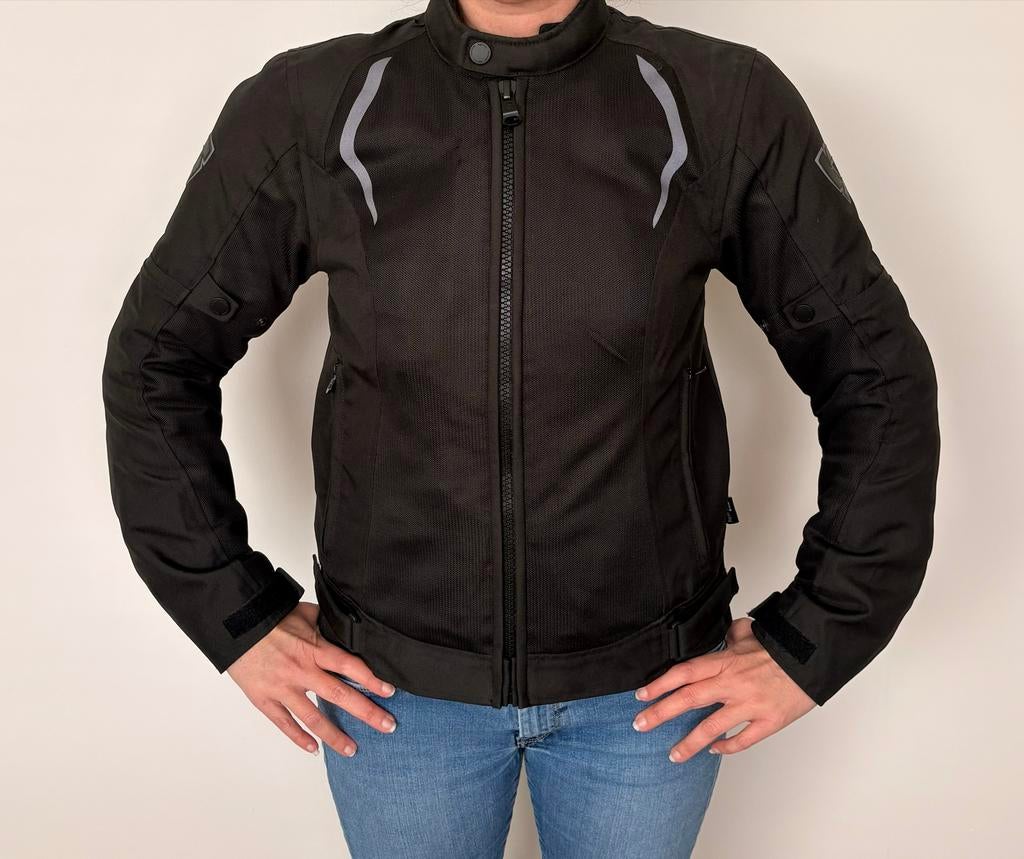 REV'IT! Torque Ladies doorwaai jas - Zwart, Motoren, Kleding | Motorkleding, Ophalen, Tweedehands, Dames, Jas | textiel