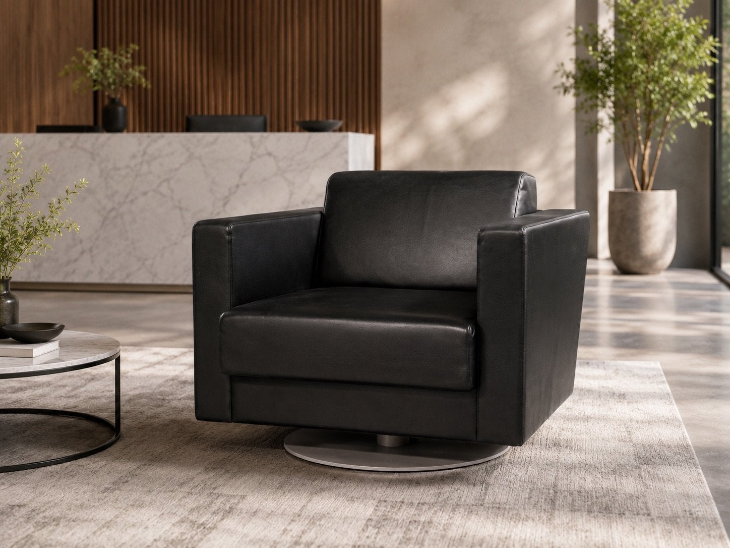 Poltrona Frau leren vintage design fauteuil