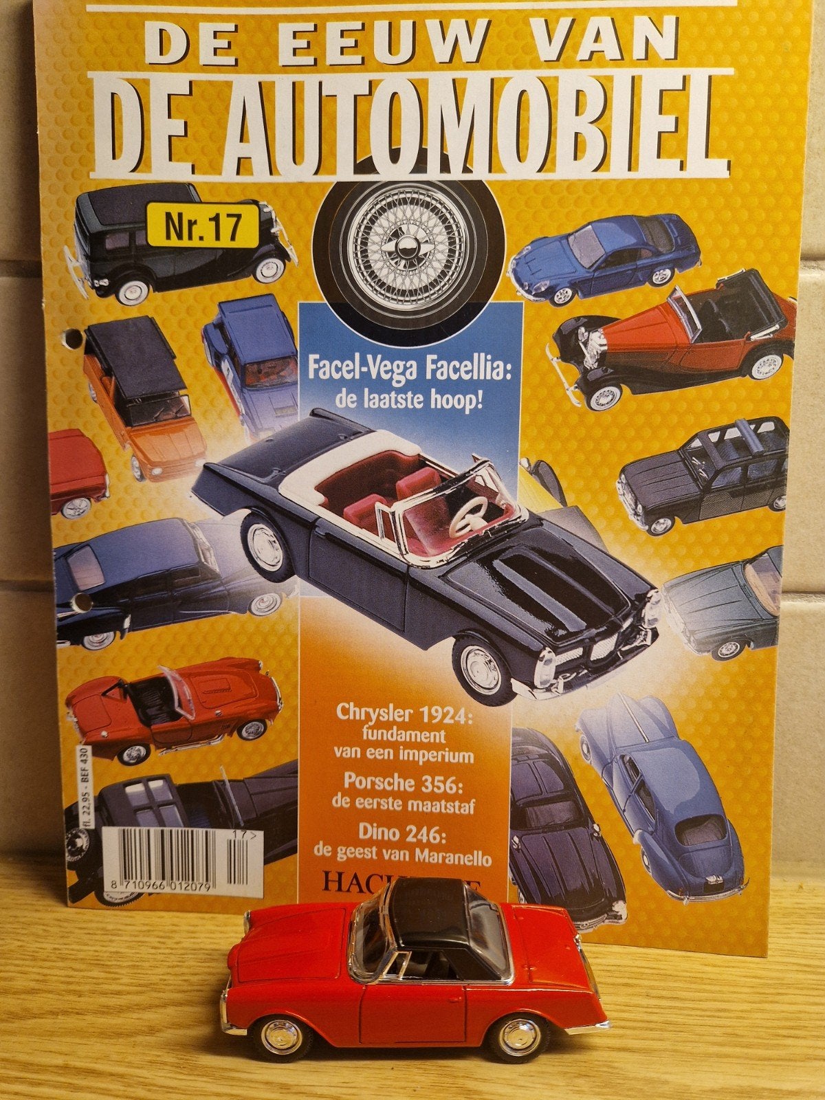 solido facel vega 2 1962 tijdschrift doosje, Ophalen of Verzenden, Zo goed als nieuw, Auto, Solido