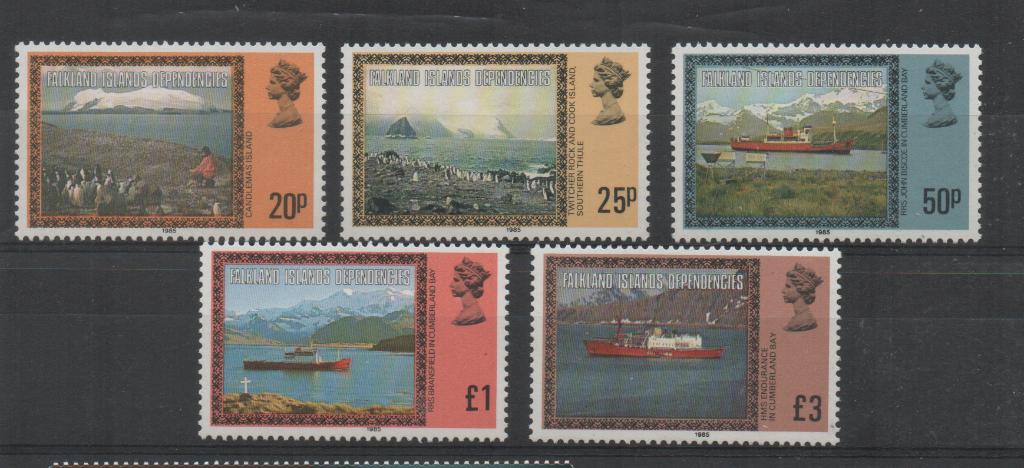 C725 Falkland islands 85/92 postfris Schepen, Verzenden, Postfris, Overige thema's
