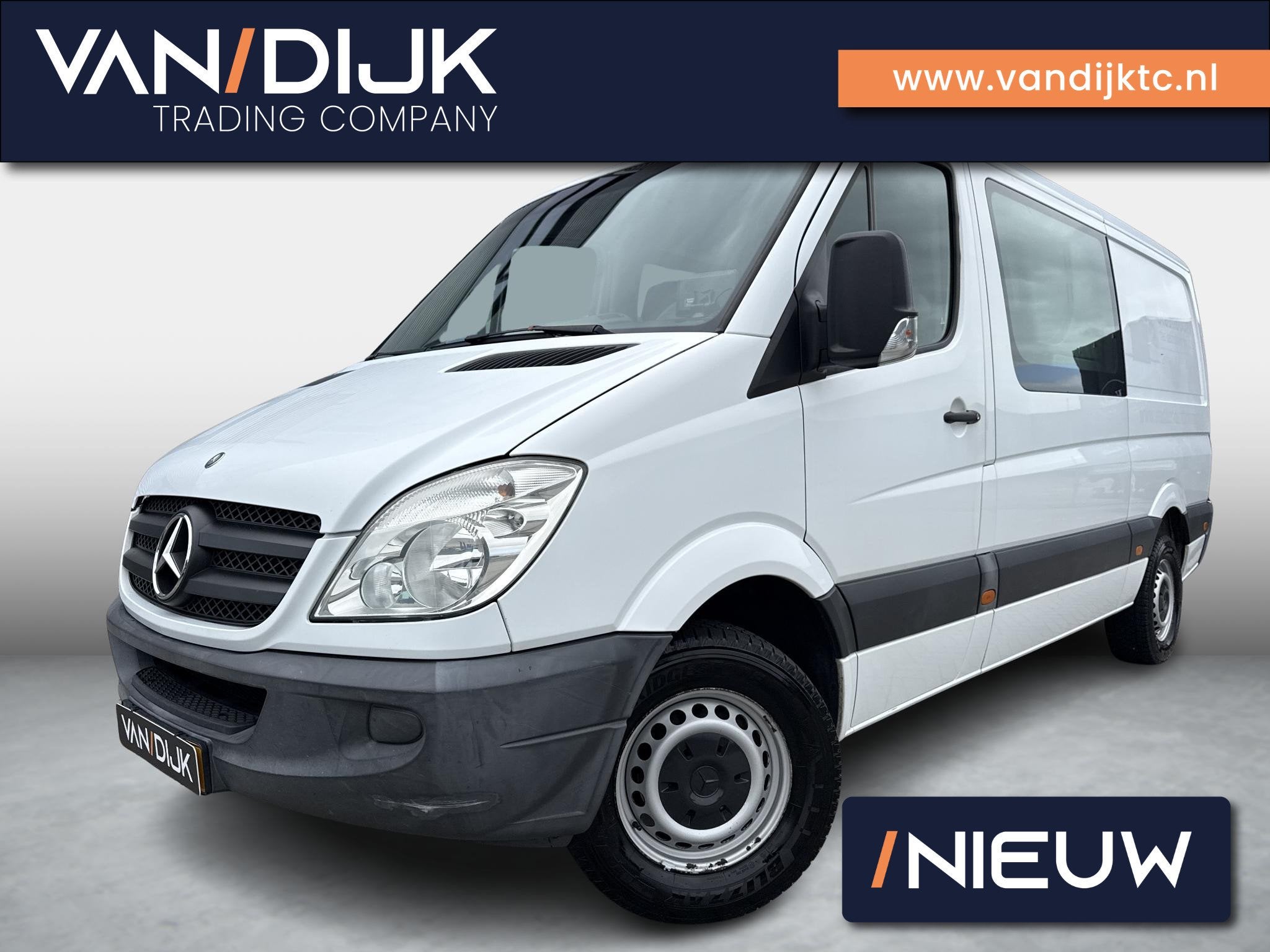 Mercedes-Benz Sprinter 319 3.0 CDI 366 HD DC ✓3500KG Trekg, Auto's, Automaat, Euro 5, Gebruikt, Elektrische ramen