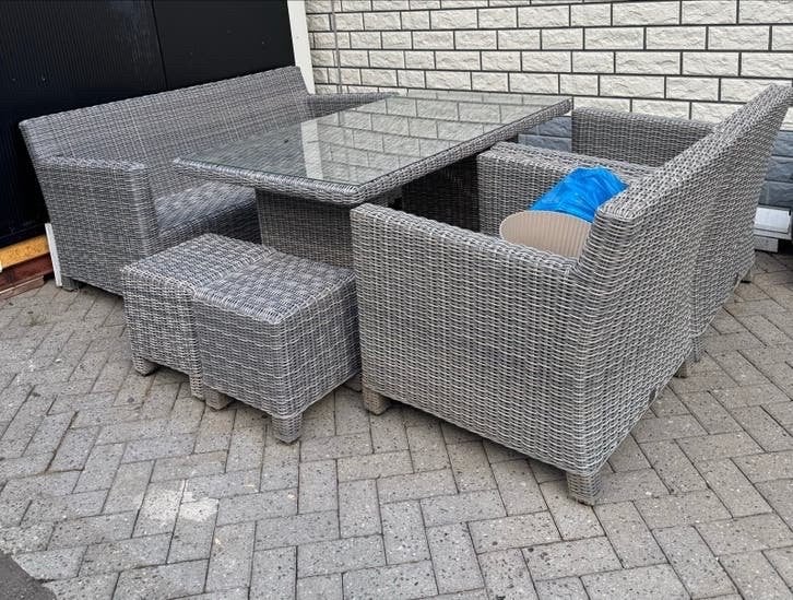 4 Seasons outdoor 4so lounge dining set, Ophalen, 4 zitplaatsen, Gebruikt, Loungeset