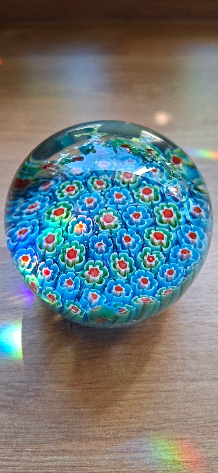 Vintage Murano Stijl Millefiori Presse-Papier, jaren 60/70, Antiek en Kunst, Ophalen of Verzenden