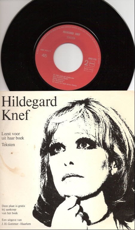 Hildegard Knef - Leest teksten voor uit haar boek (EP vinyl), Ophalen, Gelezen