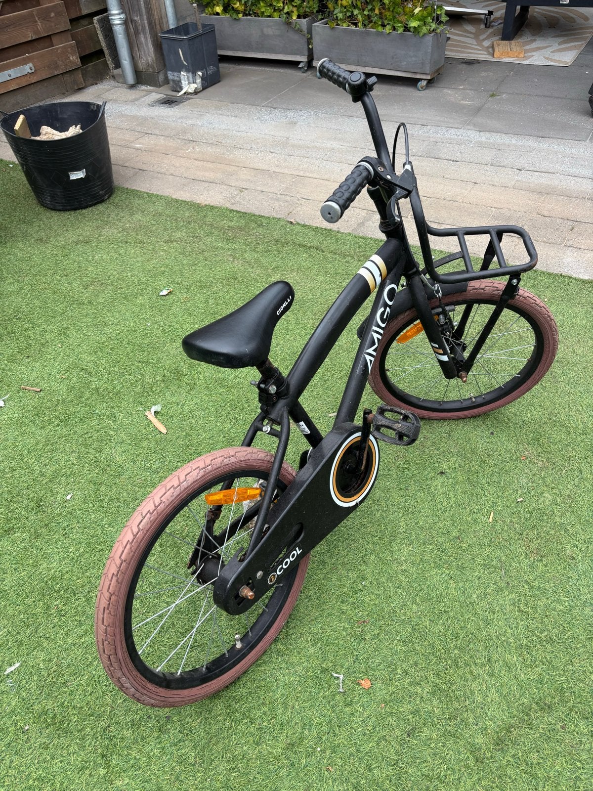 Kinderfietsen: Amigo 18 inch, Fietsen en Brommers, Ophalen, Gebruikt, Velgrem, 16 tot 20 inch