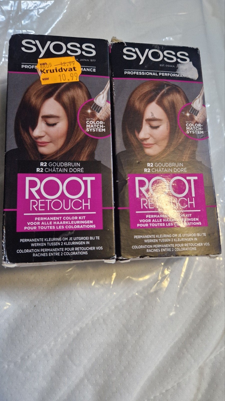 Syoss Root Retouch R2 Goudbruin - 2 pakken, Ophalen of Verzenden