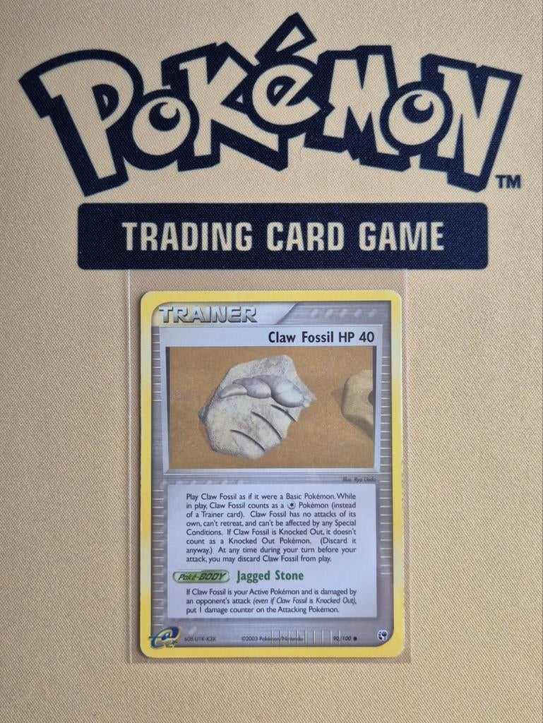 EX Sandstorm 90/100○ Claw Fossil HP 40 (2003), Verzenden, Gebruikt, Losse kaart